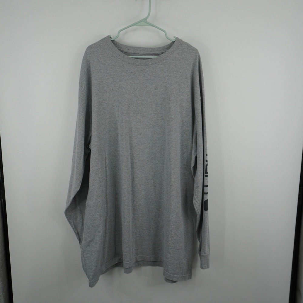 Carhartt Long Sleeve T-Shirt Mens 3XL Tall Gray Graphic Original Fit K231